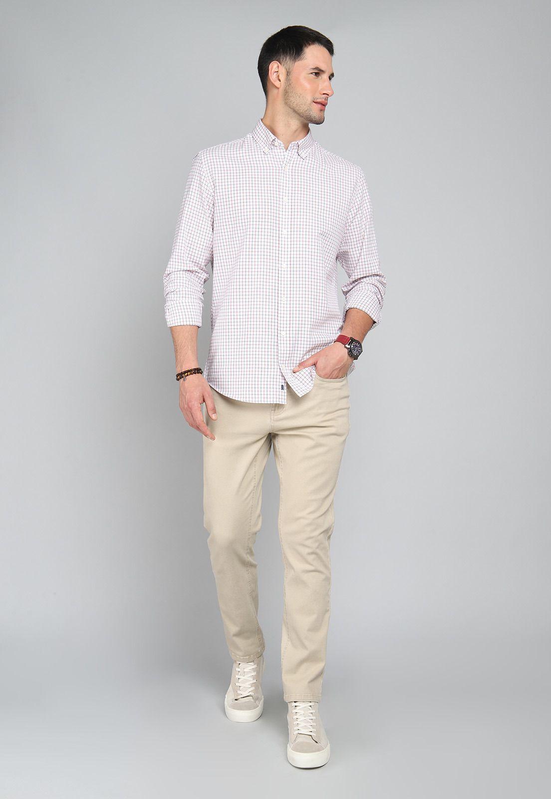 Camisa Cuadros Manga Larga Arrow CM31004NB-3