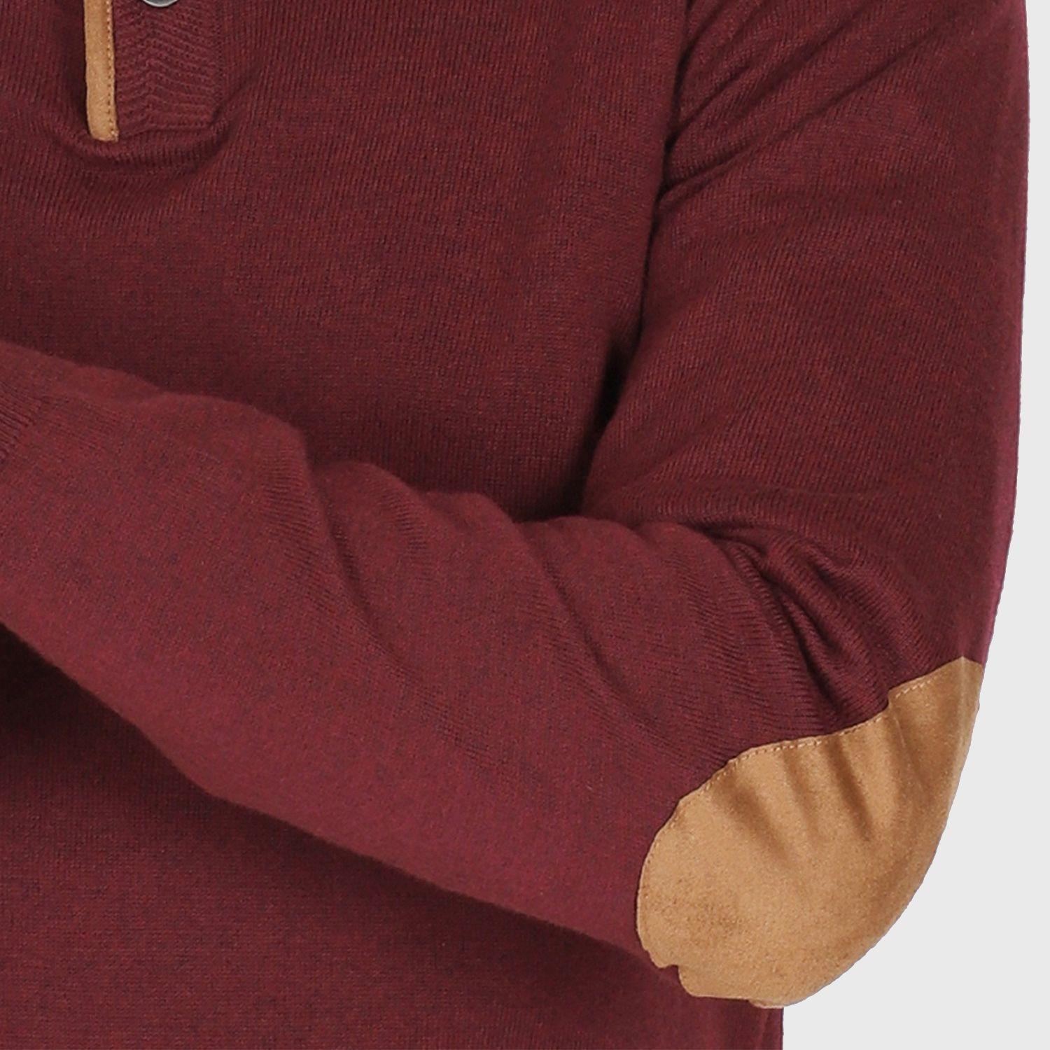 Sweater Half Button Manga Larga-2