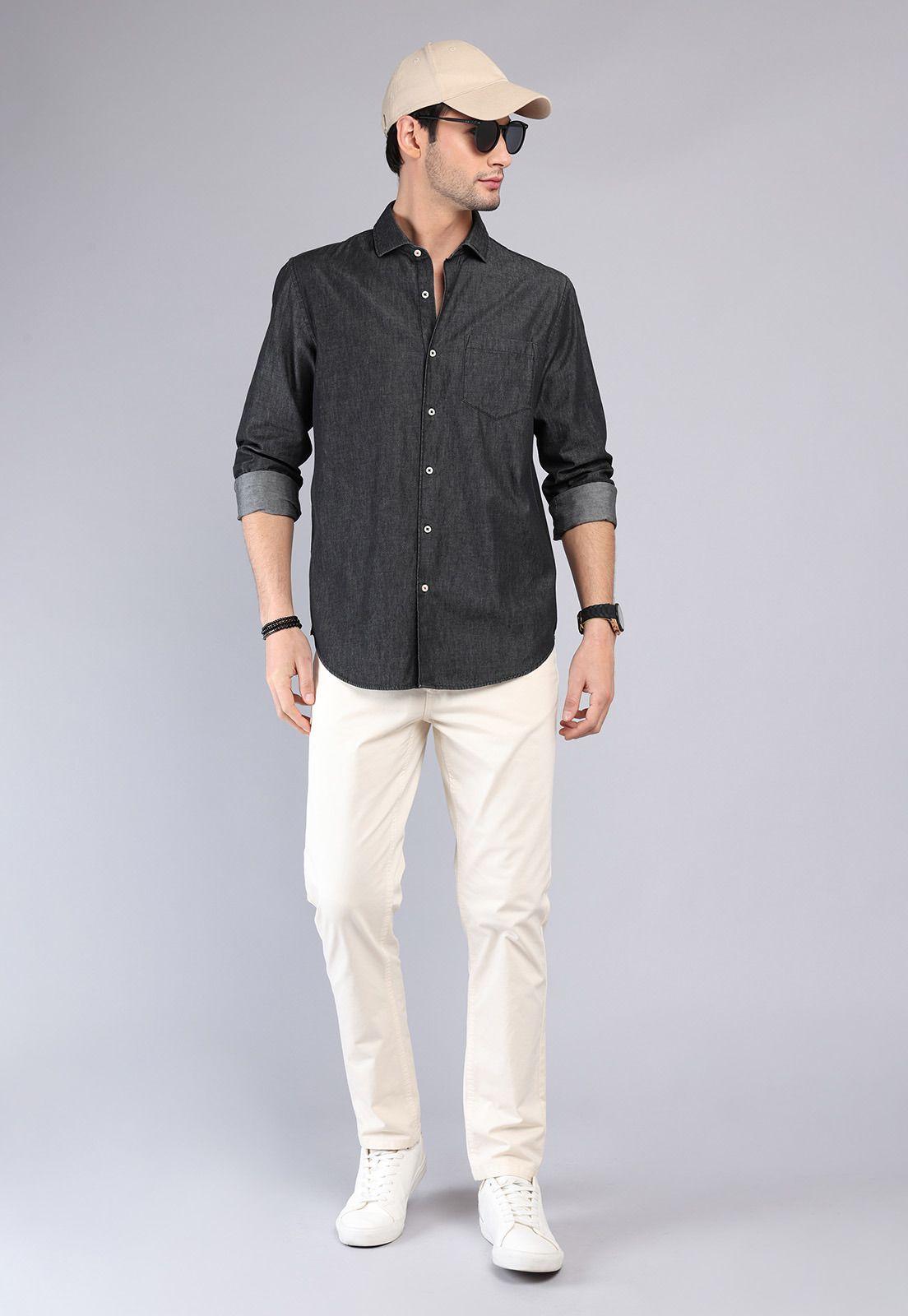 Camisa Casual Denim Arrow CM32053NE-3