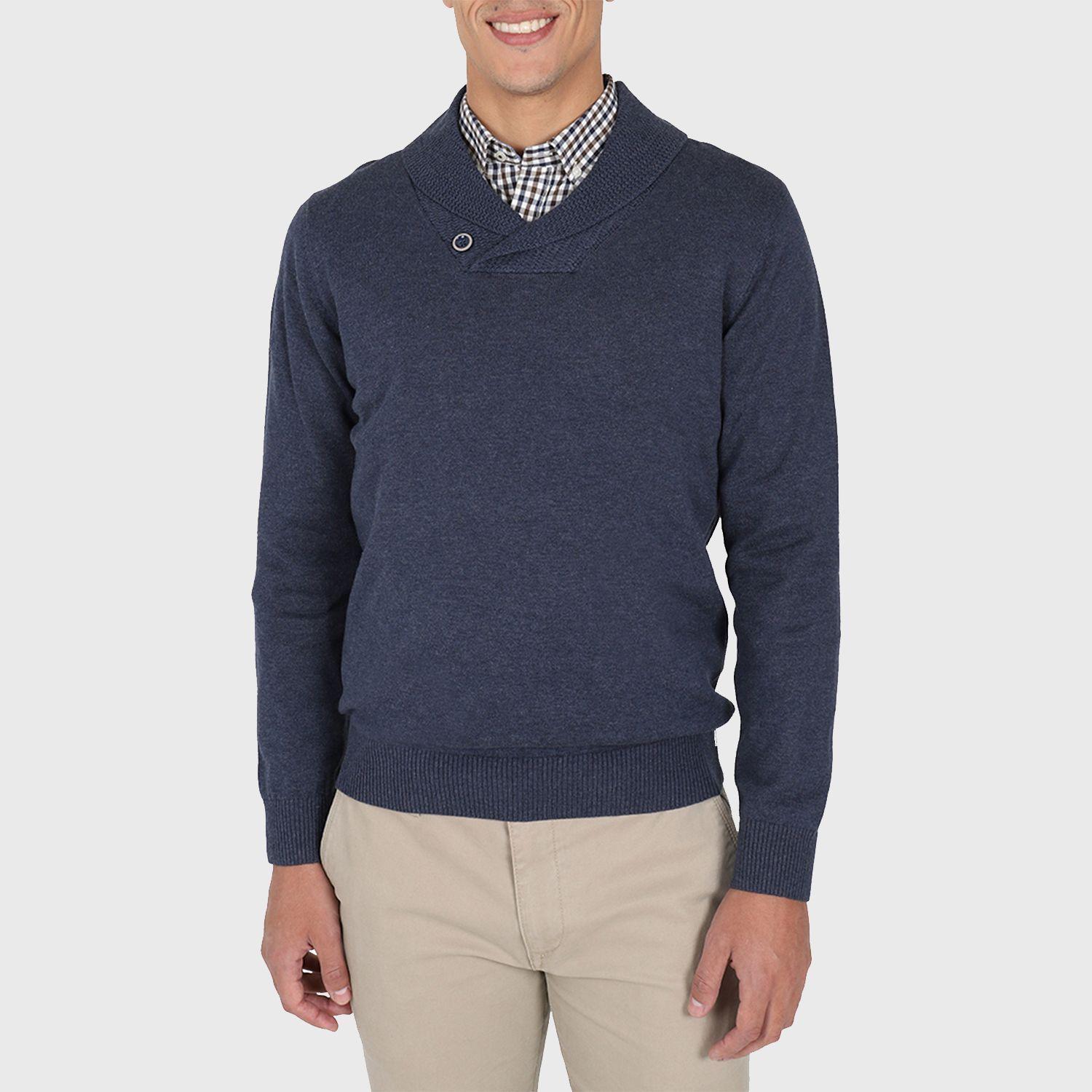 Sweater Cuello Smoking Manga Larga-0