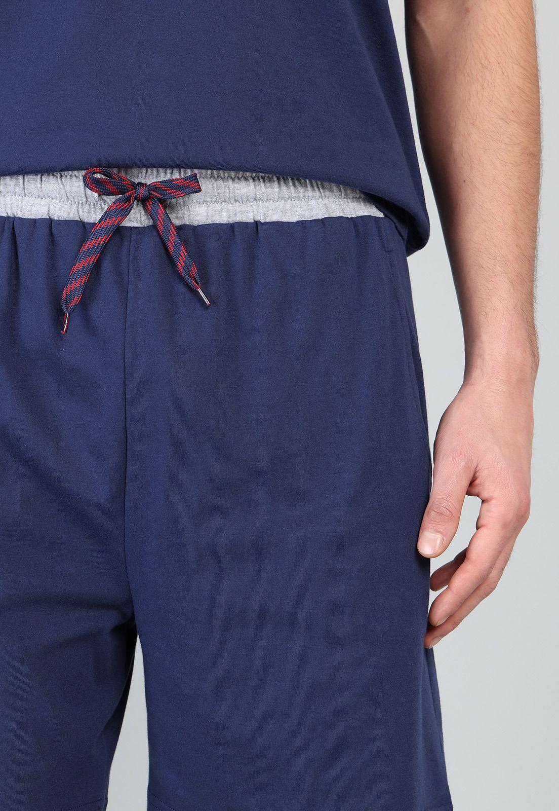 Pijama Corto Cuello Redondo Arrow P1V3206AZ-4