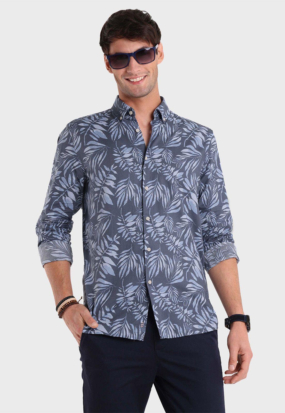 Camisa Estampada Manga Larga Arrow-0