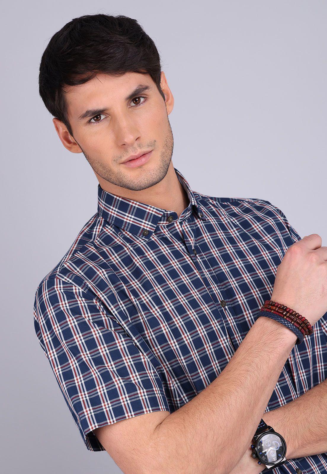 Camisa Cuadros Manga Corta Arrow CM3035SNB-2