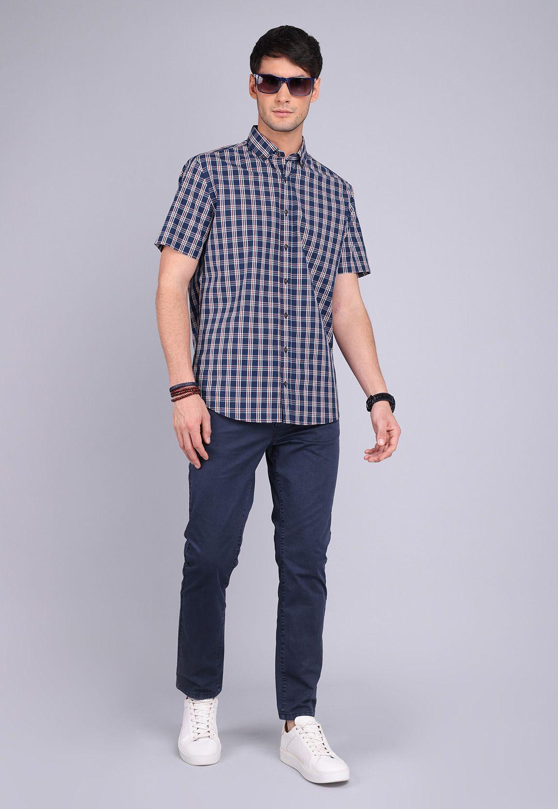 Camisa Cuadros Manga Corta Arrow CM3035SNB-3