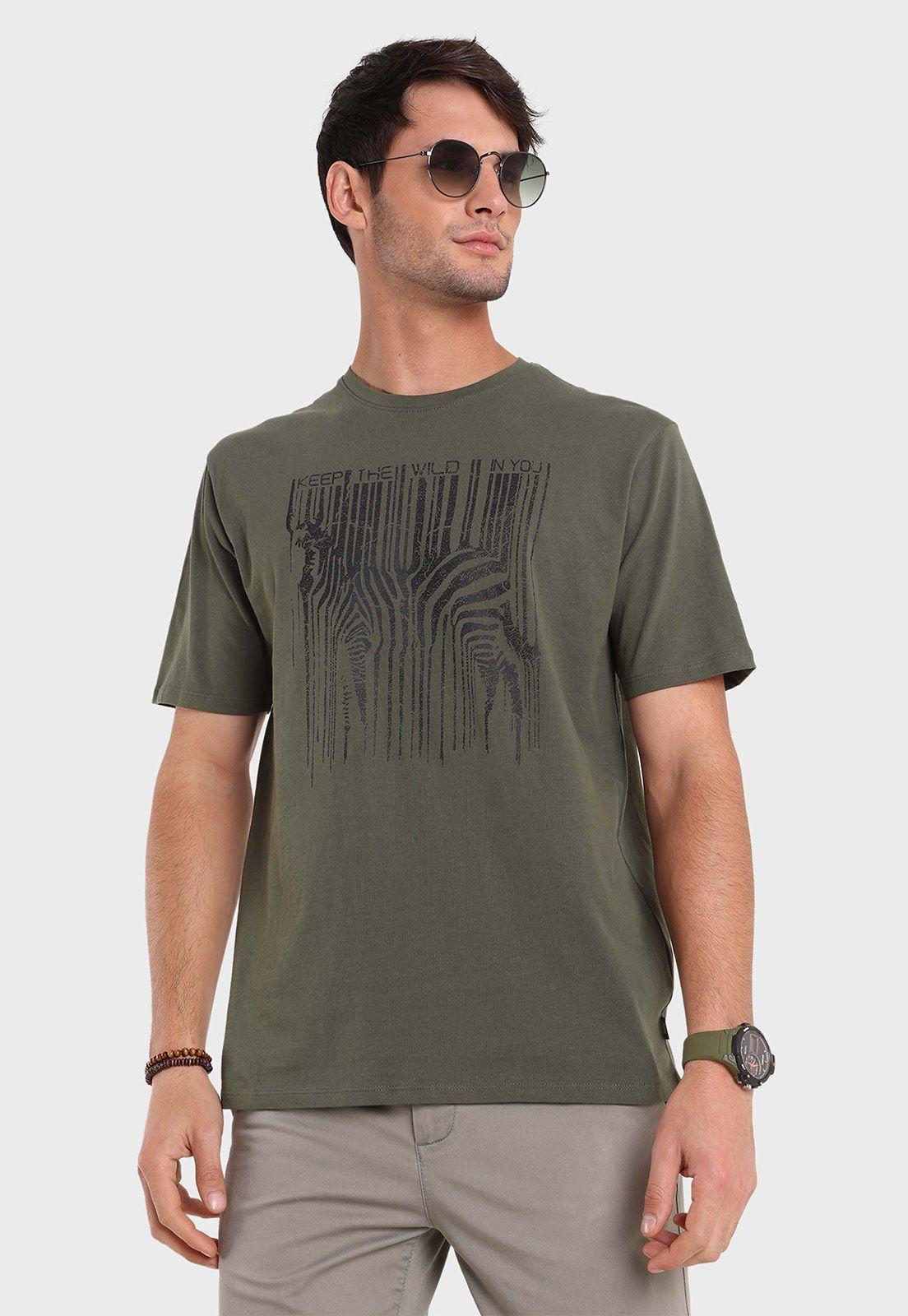 Polera Cuello Redondo Estampada Arrow-0