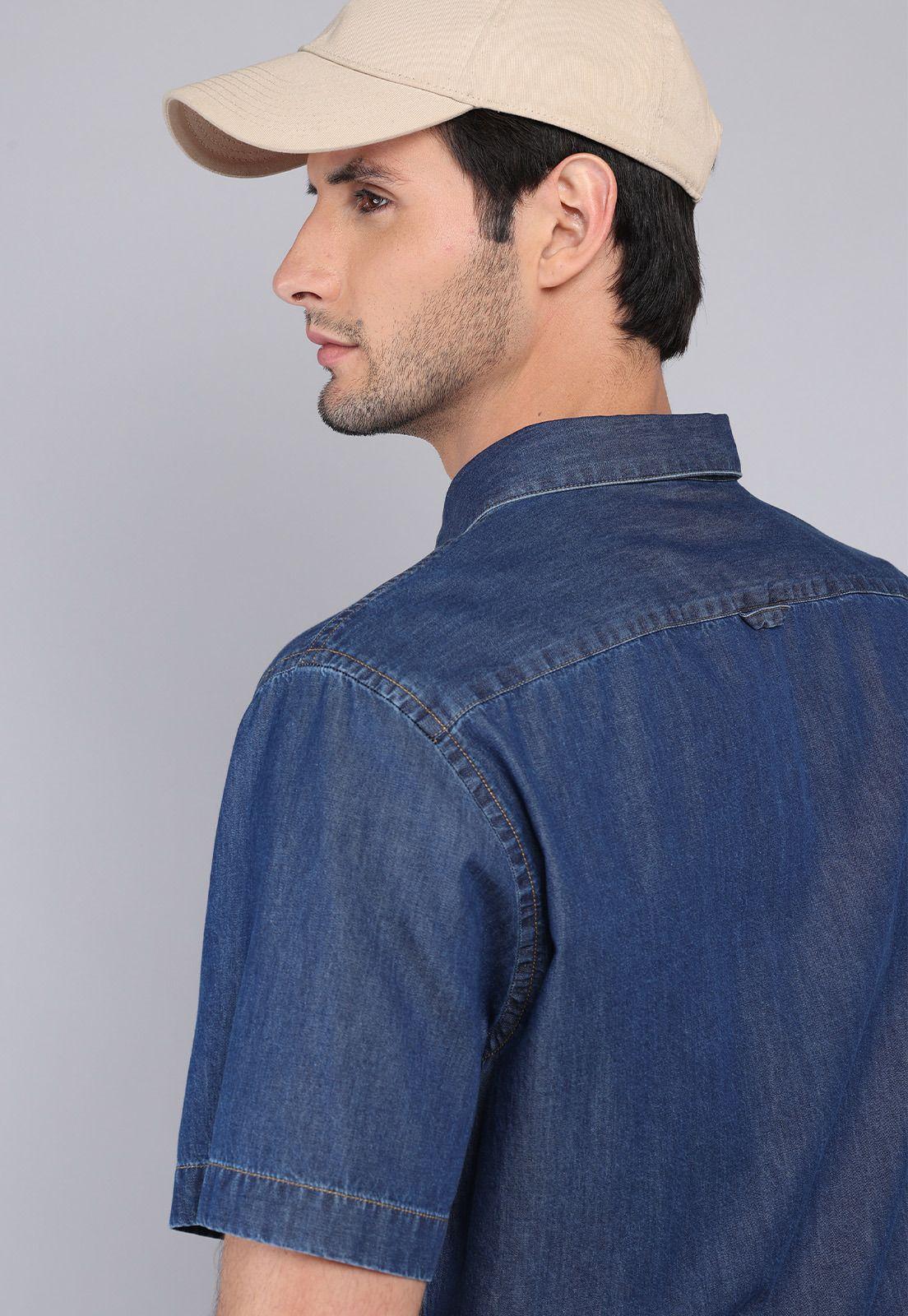 Camisa Denim Manga Corta Arrow CM32059NB-5
