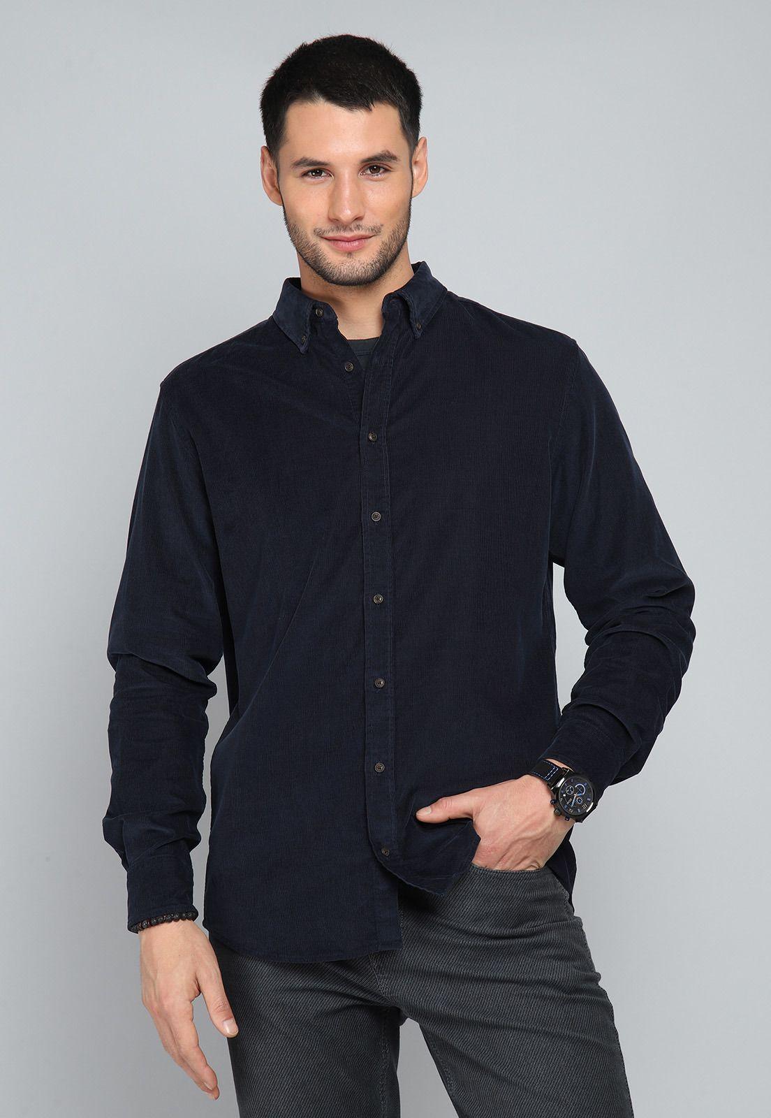 Camisa Cotelé Manga Larga Arrow CM31007NB-0