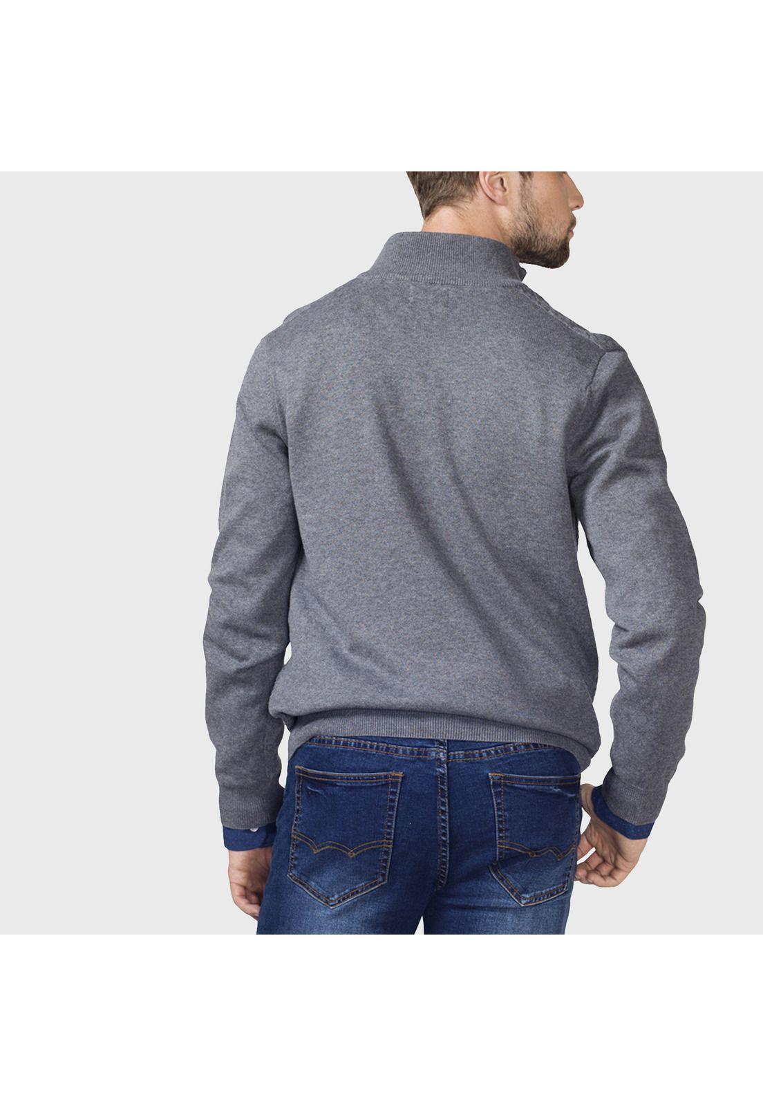 Sweater Arrow Half Zipper Manga Larga-1