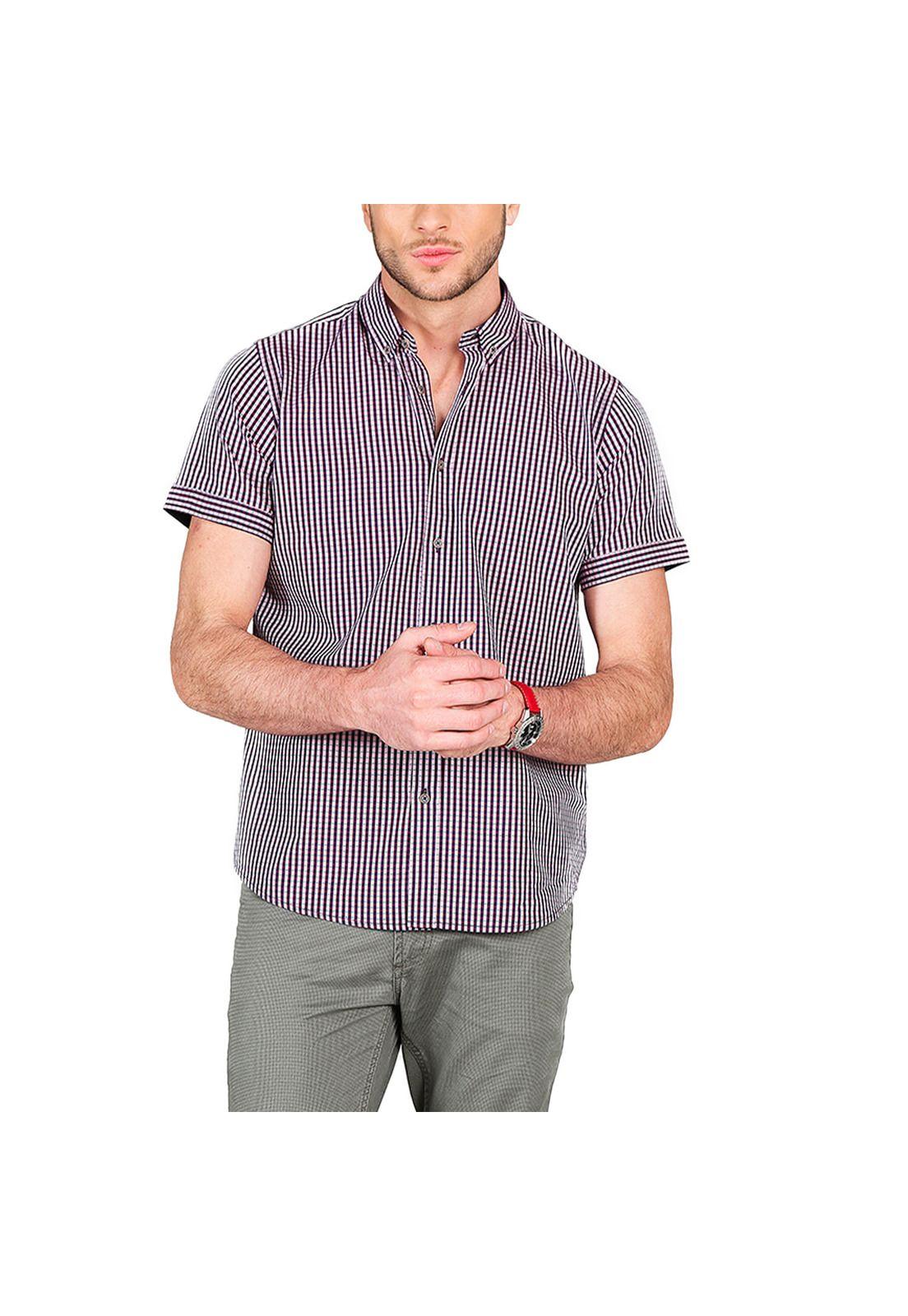 Camisa Cuadros Manga Corta-0