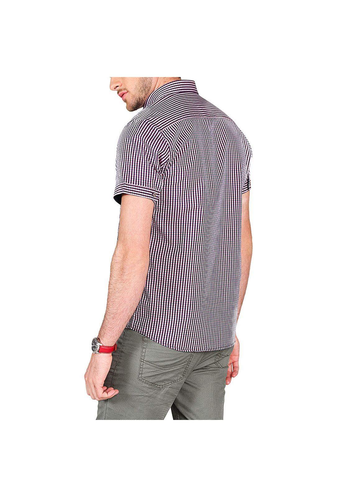 Camisa Cuadros Manga Corta-1