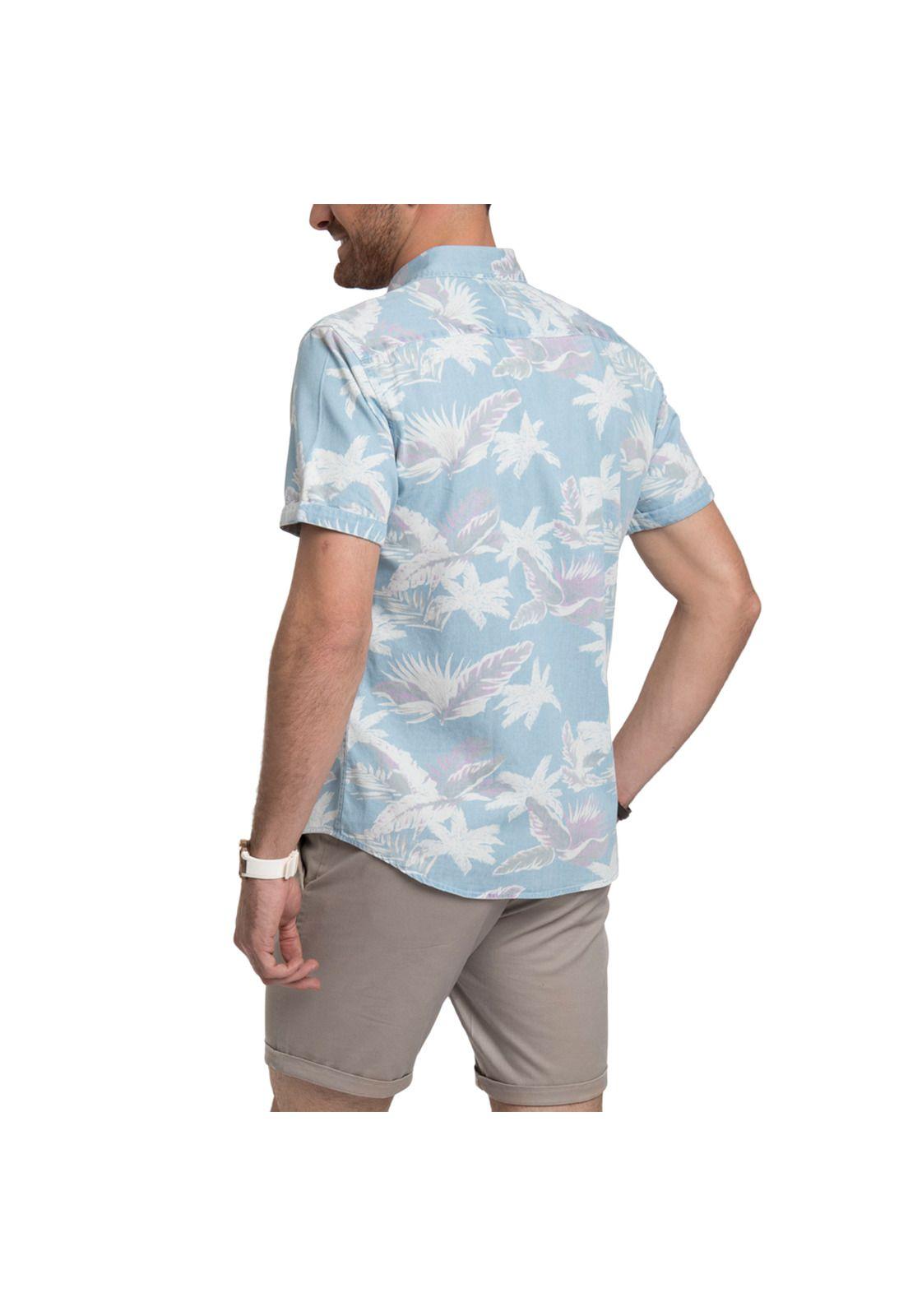 Camisa Hawaiana Manga Corta-1