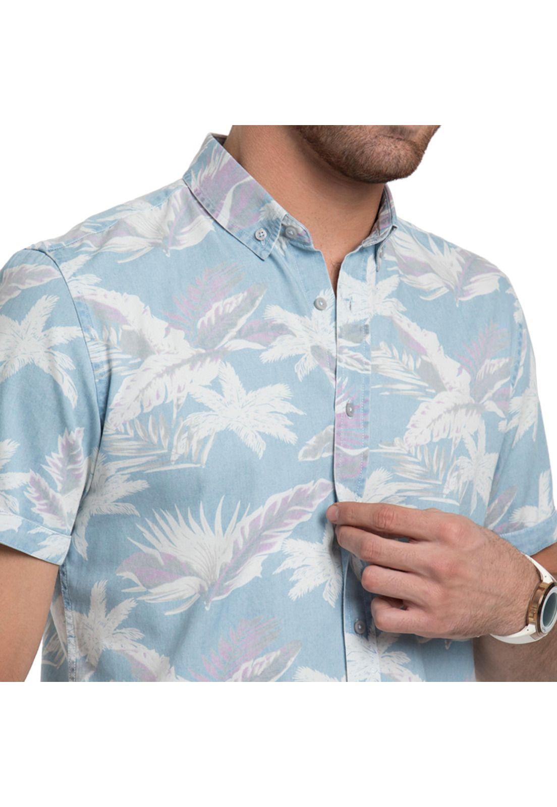 Camisa Hawaiana Manga Corta-2