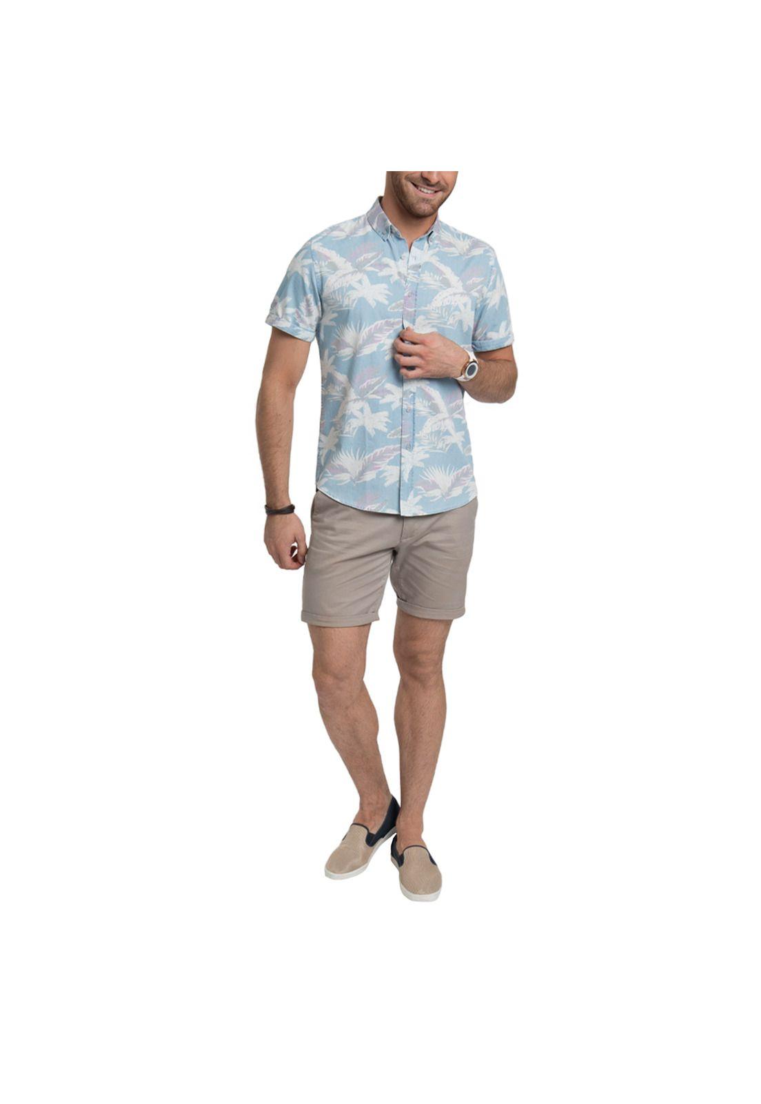 Camisa Hawaiana Manga Corta-3