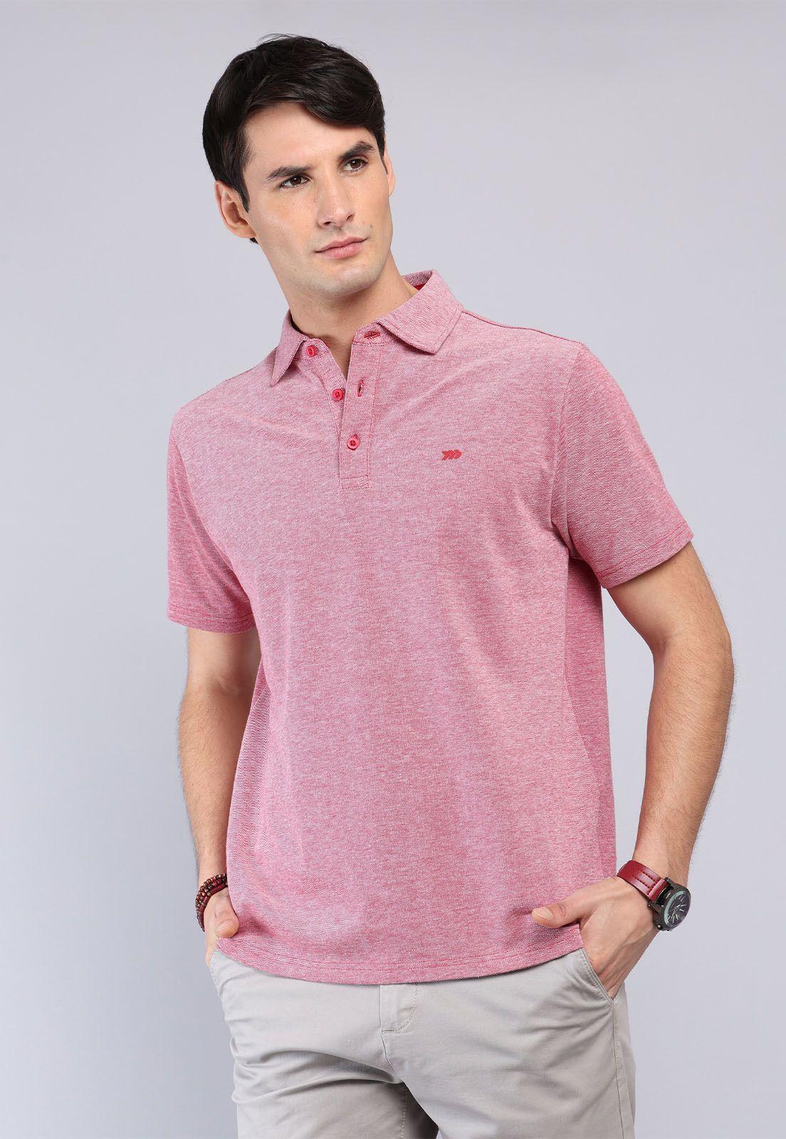 Polera Melange Manga Corta Arrow PO32026RO-0