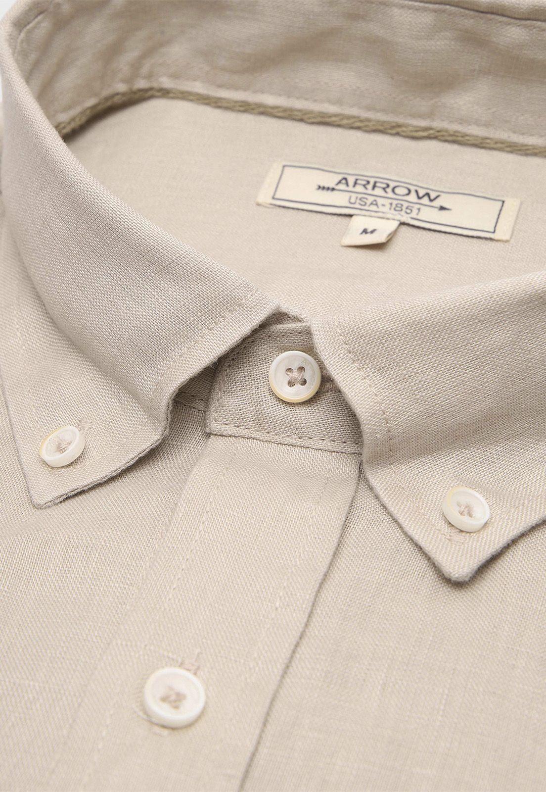 Camisa Lino Manga Larga Arrow-1