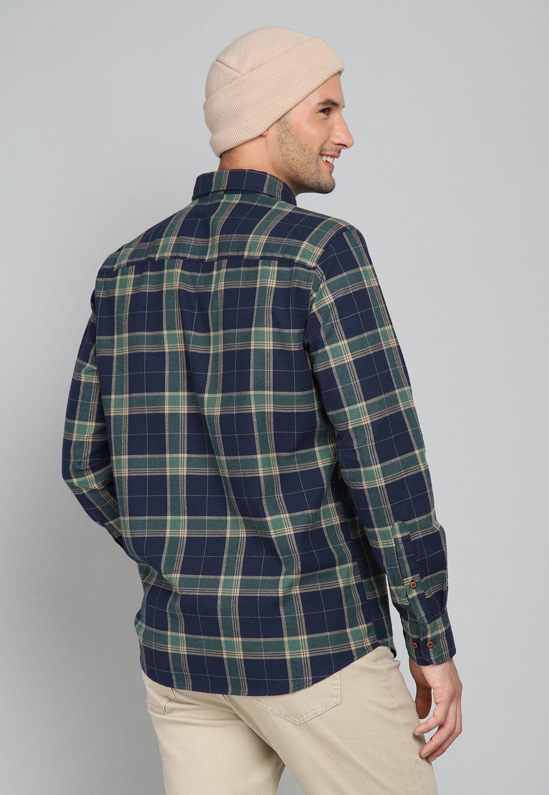 Camisa Cuadros Manga Larga Arrow CM31012NB-1