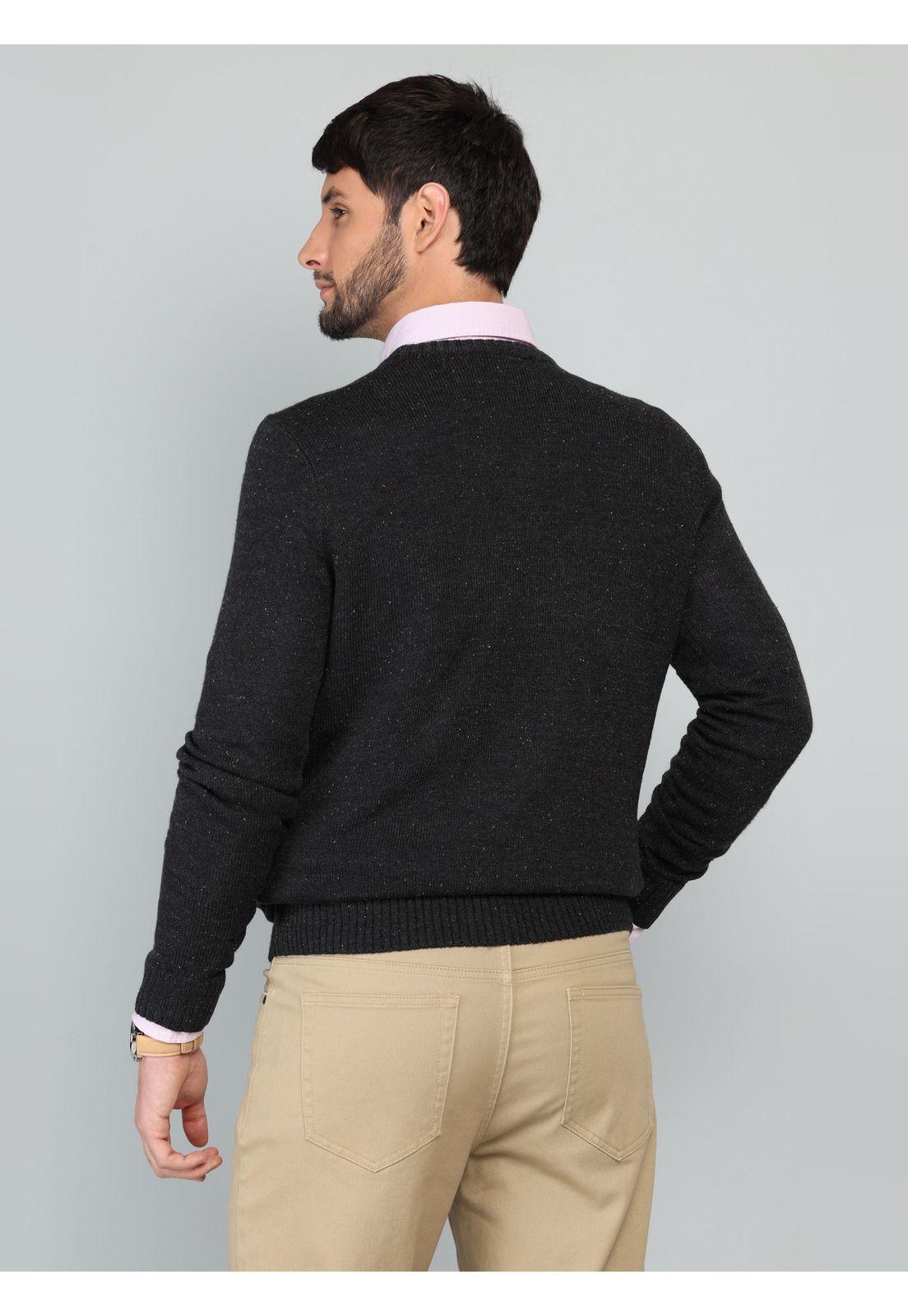 Sweater Cuello Redondo Regular fit Gris Oscuro Arrow-1