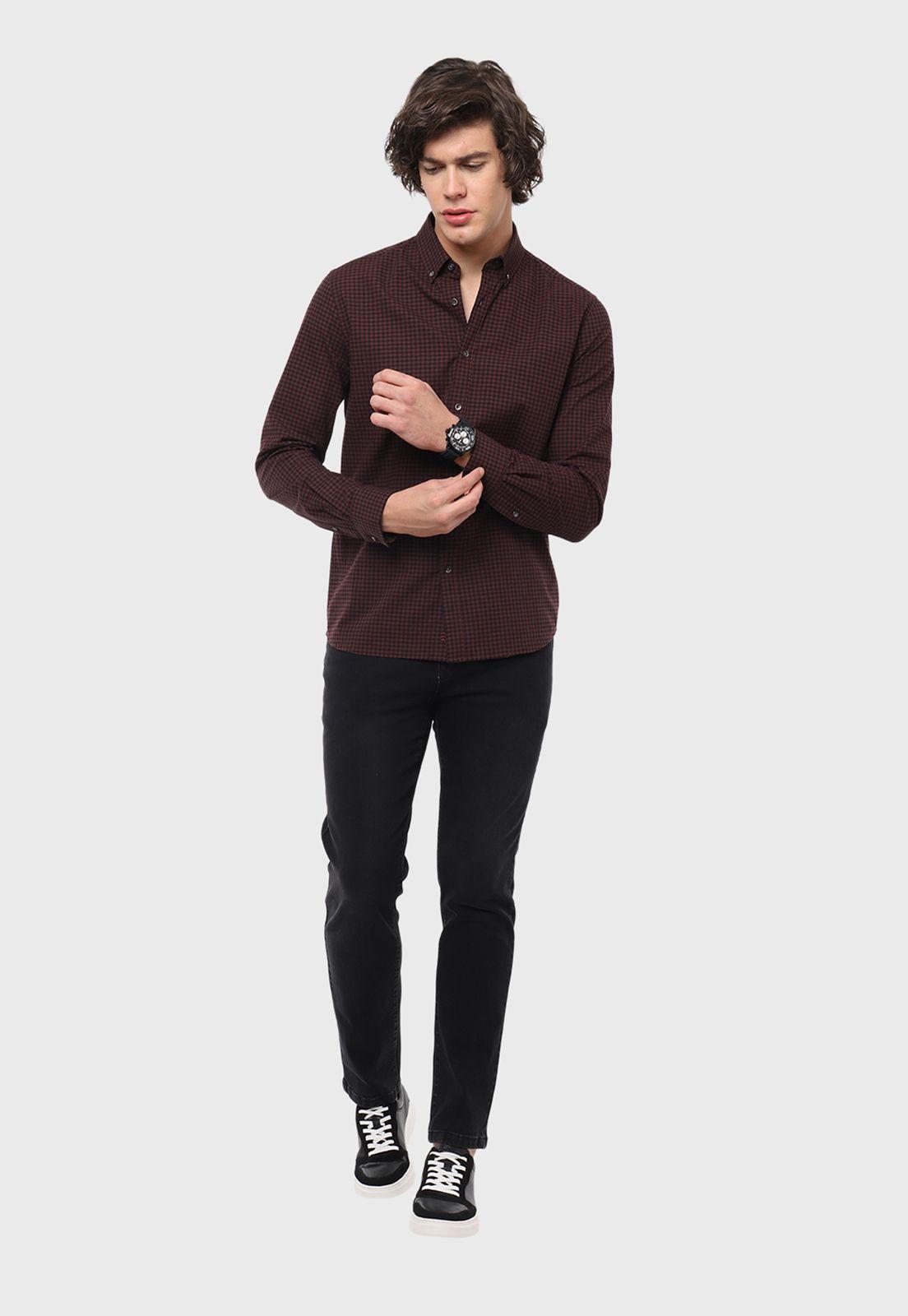 Camisa Oxford A Cuadros Arrow-4