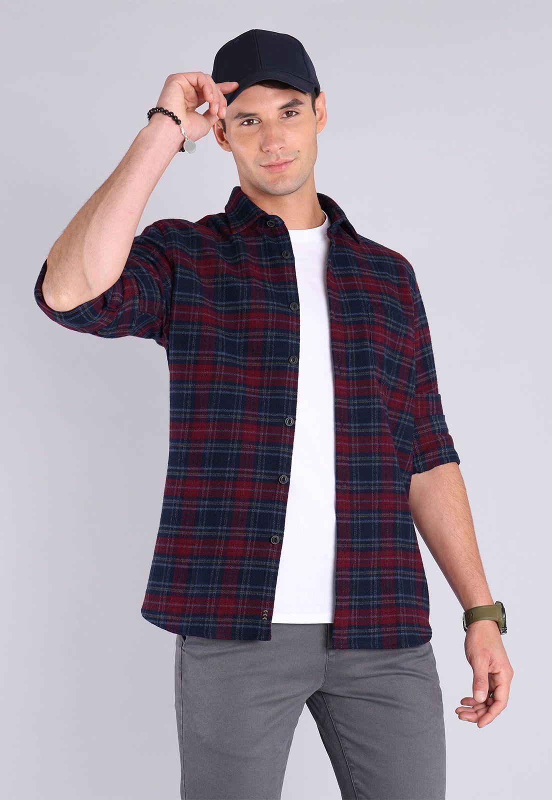 Camisa Escocesa Overshirt Arrow-0