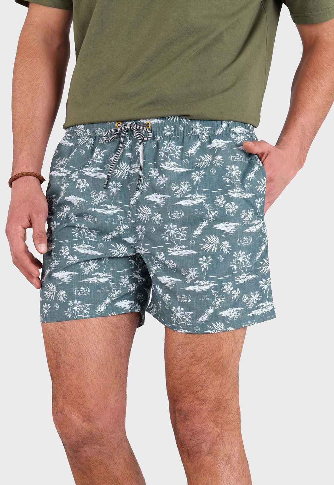 Short De Baño Estampado Arrow-0
