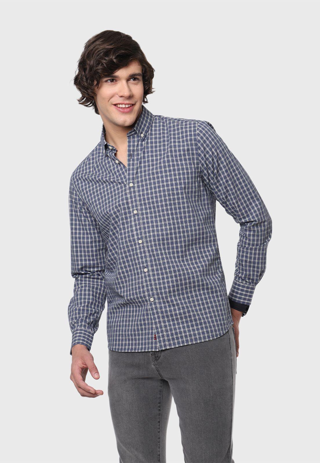 Camisa Casual A Cuadros Arrow-0