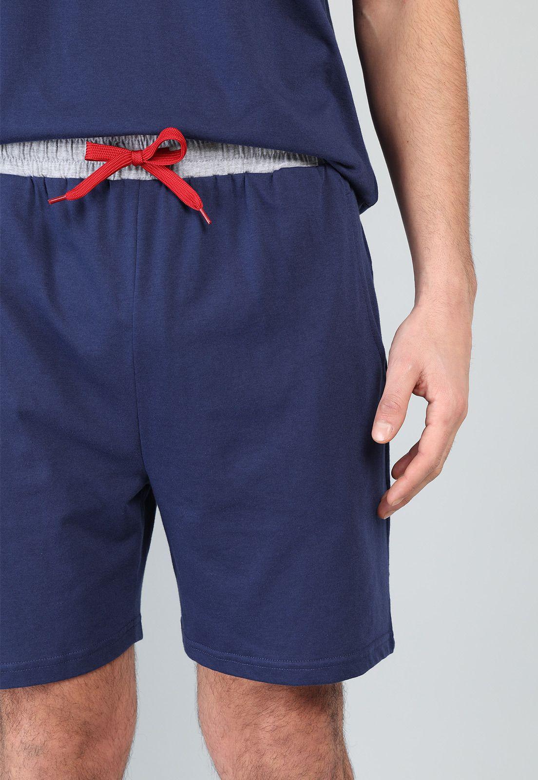 Pijama Corto Cuello En V Arrow P1V3204AZ-4