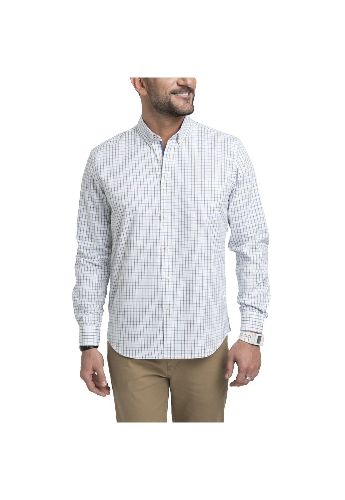 Camisa Manga Larga Cuadritos-0