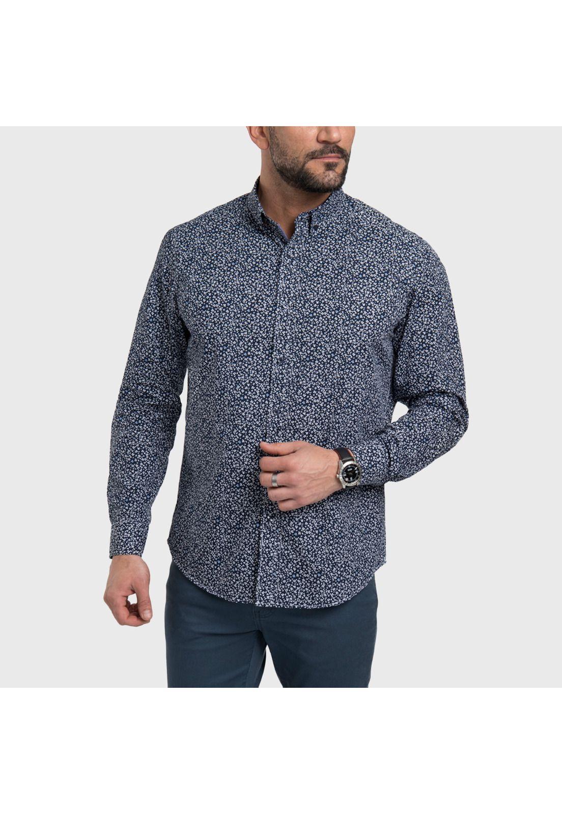Camisa Manga Larga Floreada-0
