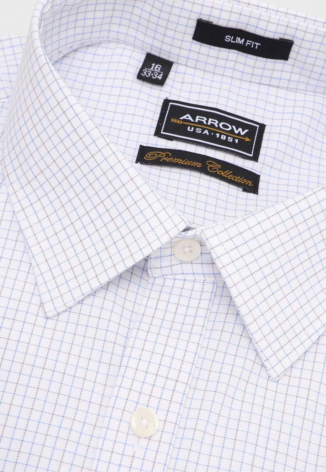 Camisa Formal Spandex Cuadritos Arrow-1