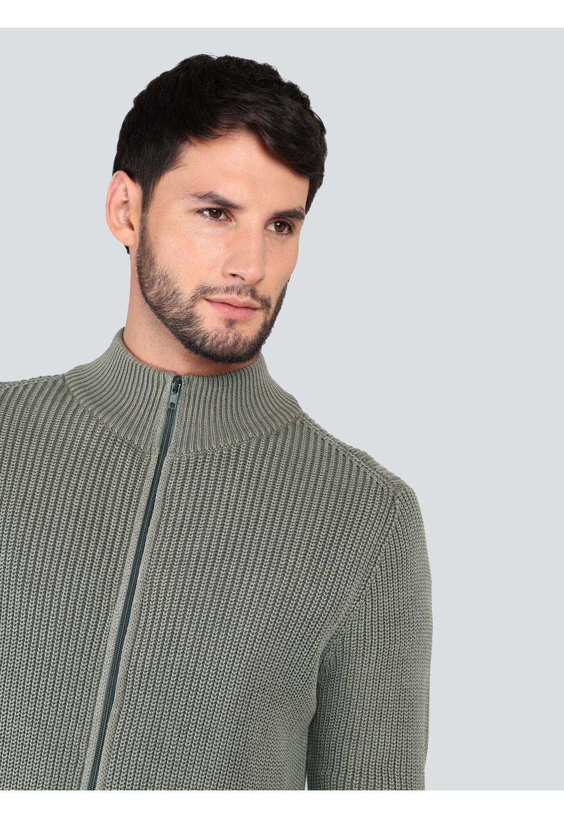 Sweater Stone Wash Regular Fit Verde Arrow-2