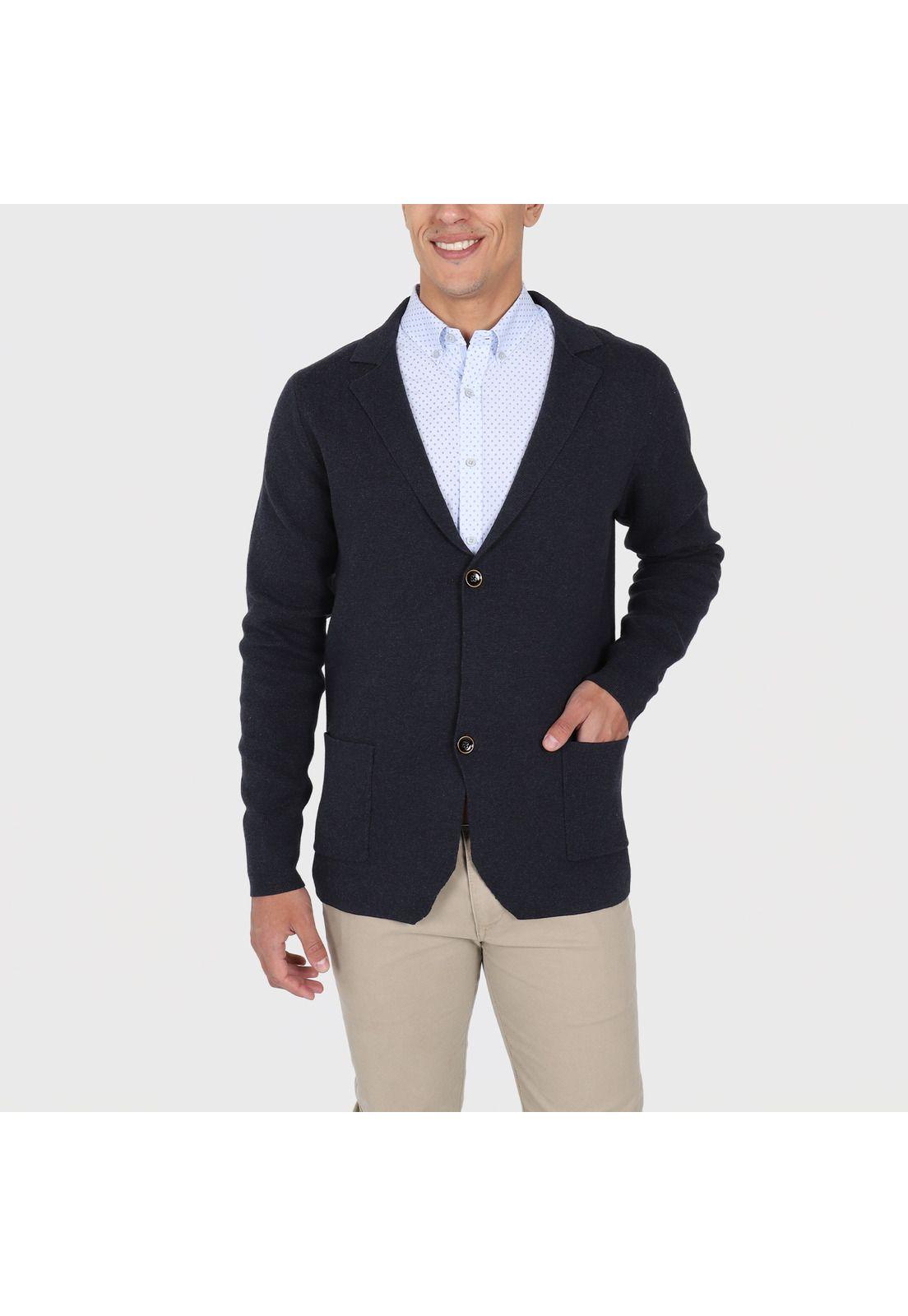 Cardigan Jaspeado Manga Larga-0