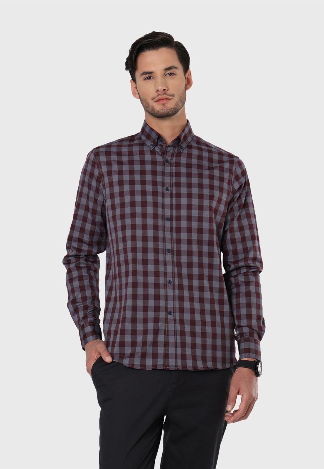 Camisa A Cuadros Spandex Arrow-0