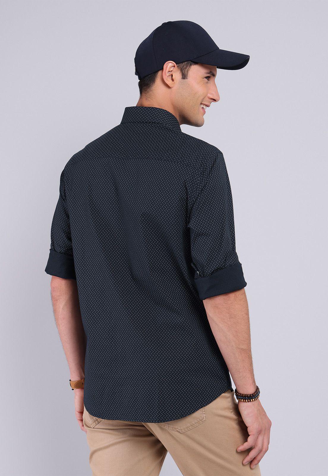 Camisa print spandex Arrow CM2727WNB-1