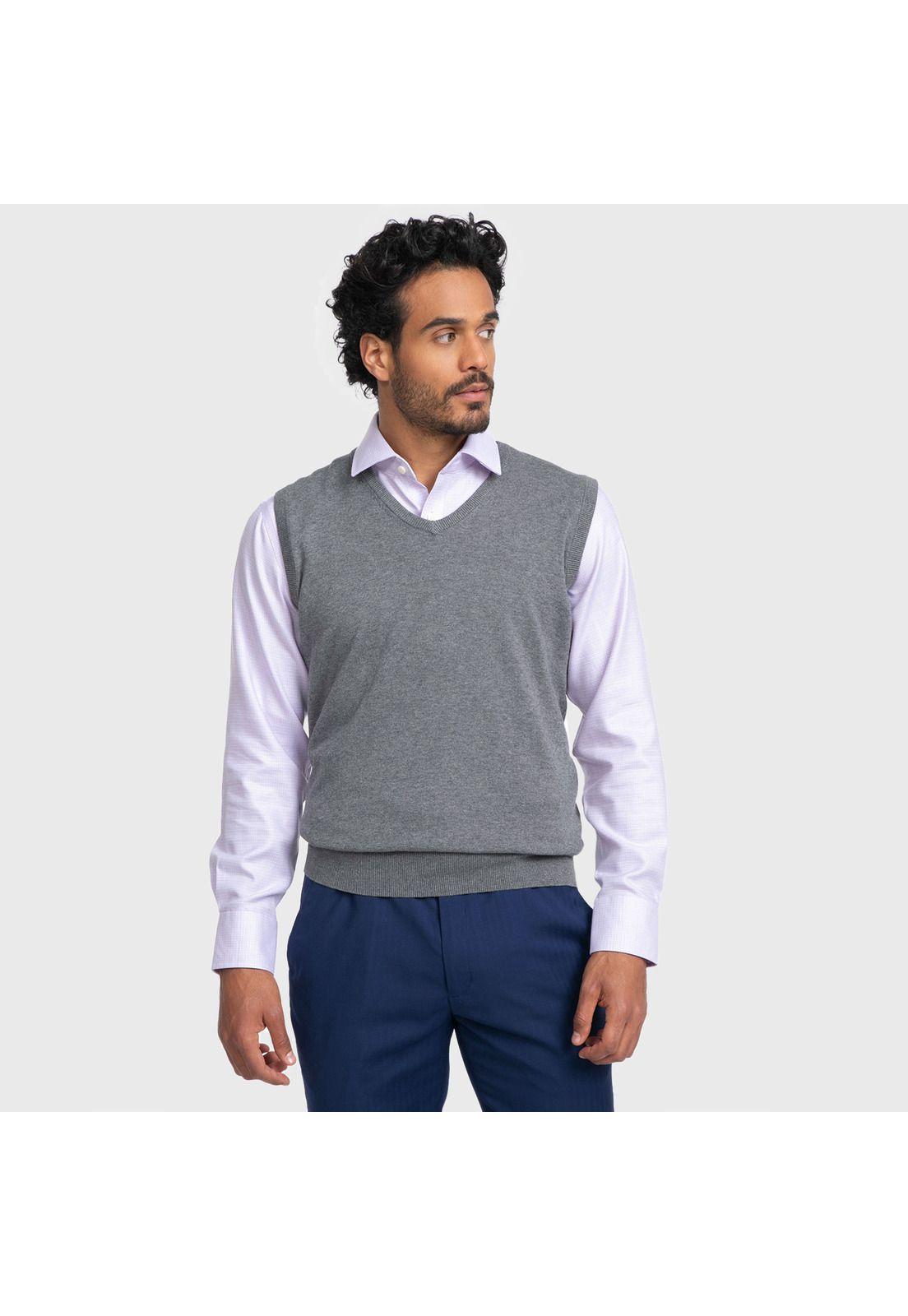 Sweater Arrow V-Neck Melange-0