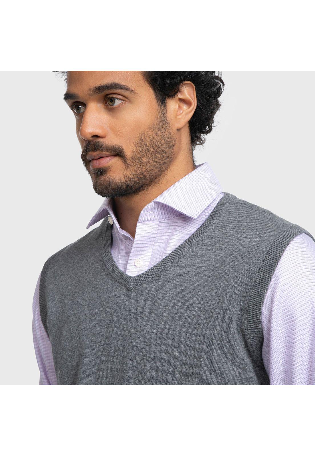 Sweater Arrow V-Neck Melange-2