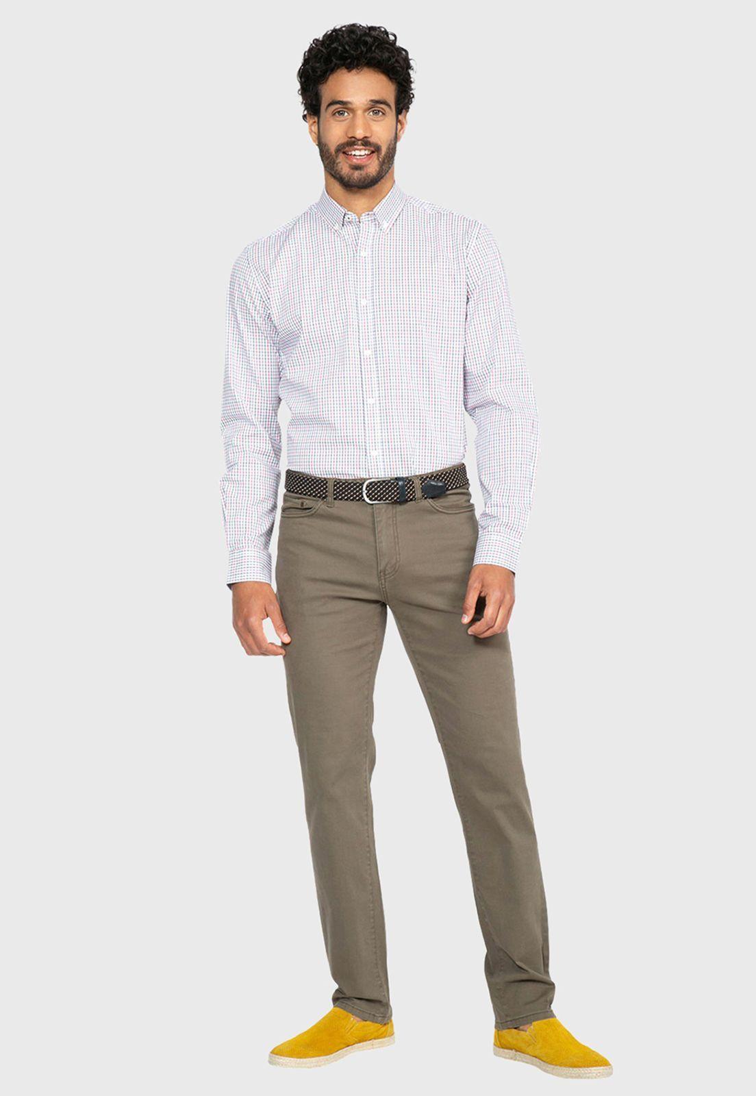 Camisa Casual Oxford A Cuadros-4