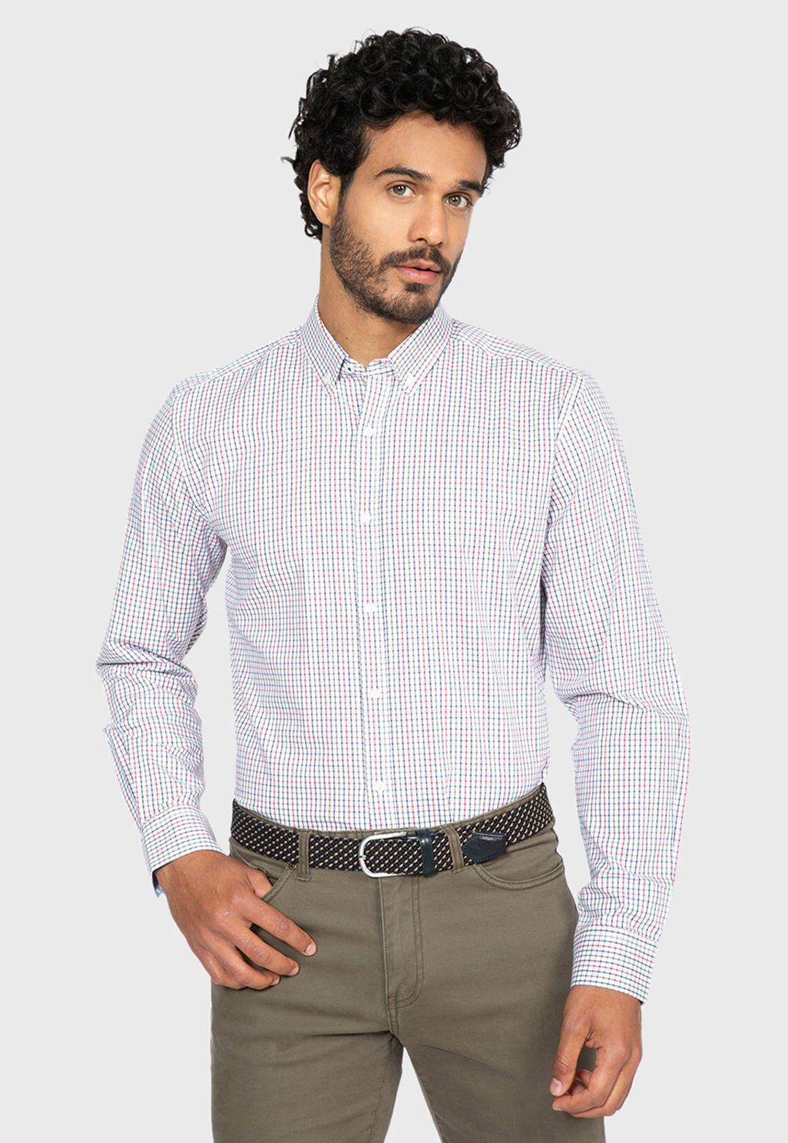 Camisa Casual Oxford A Cuadros-0