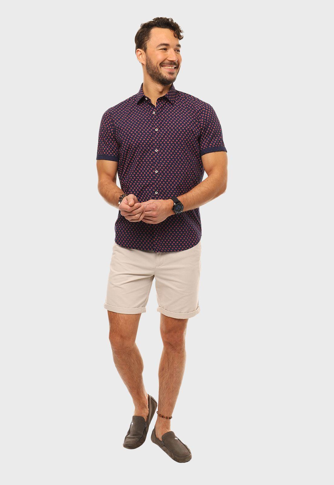 Camisa Casual Print Flores Arrow-3