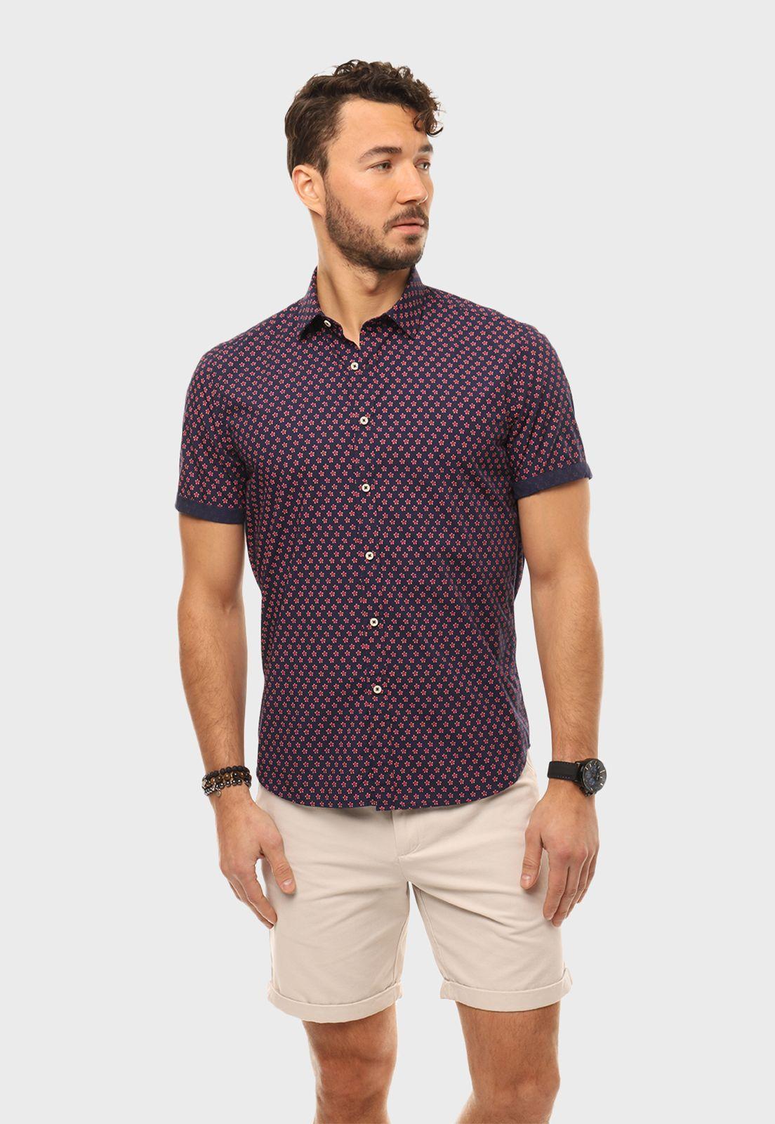 Camisa Casual Print Flores Arrow-0