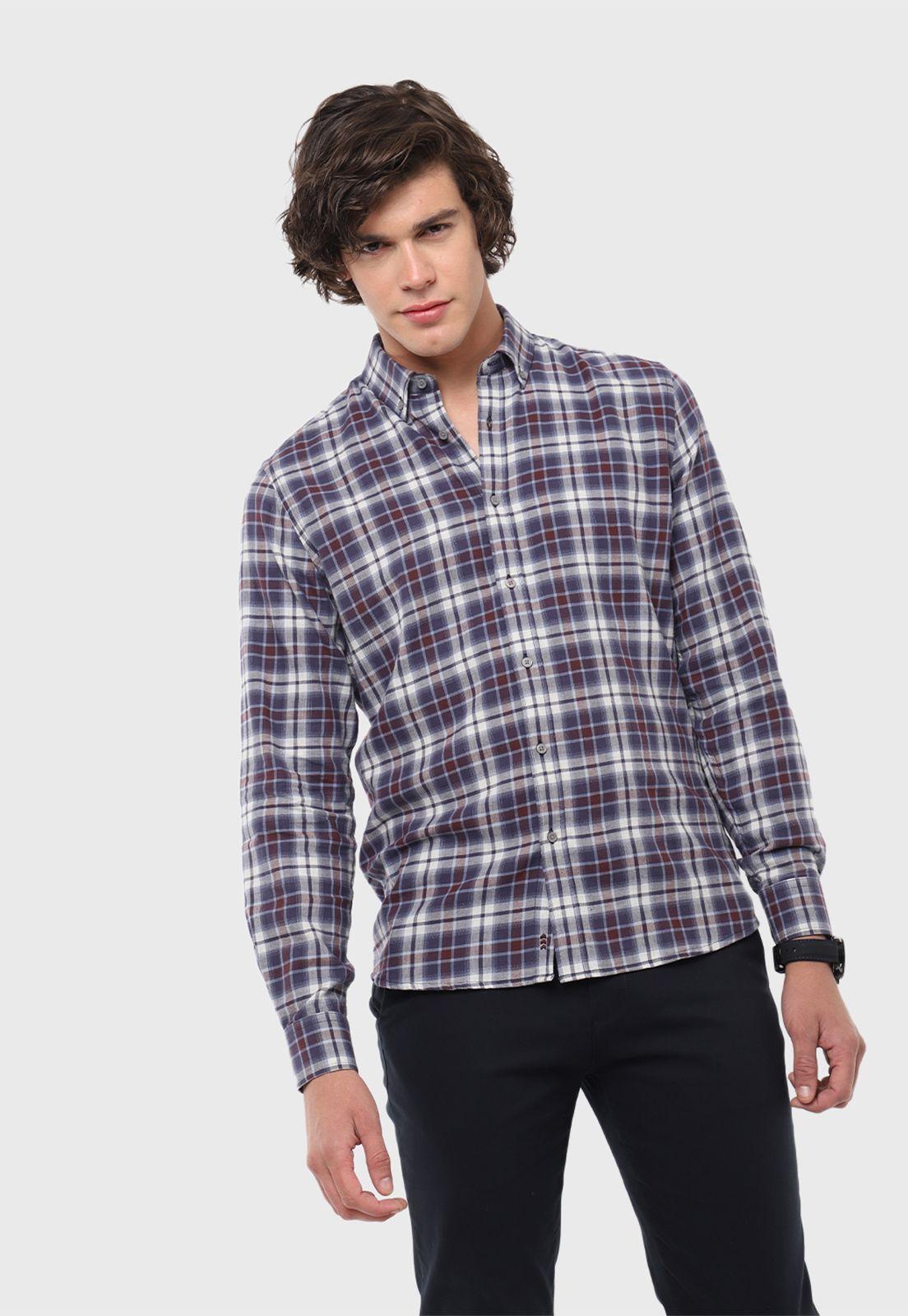 Camisa Casual A Cuadros Arrow-0
