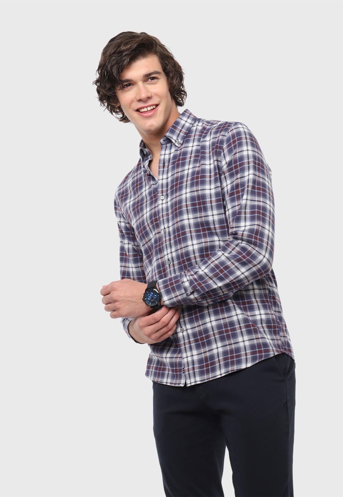 Camisa Casual A Cuadros Arrow-1
