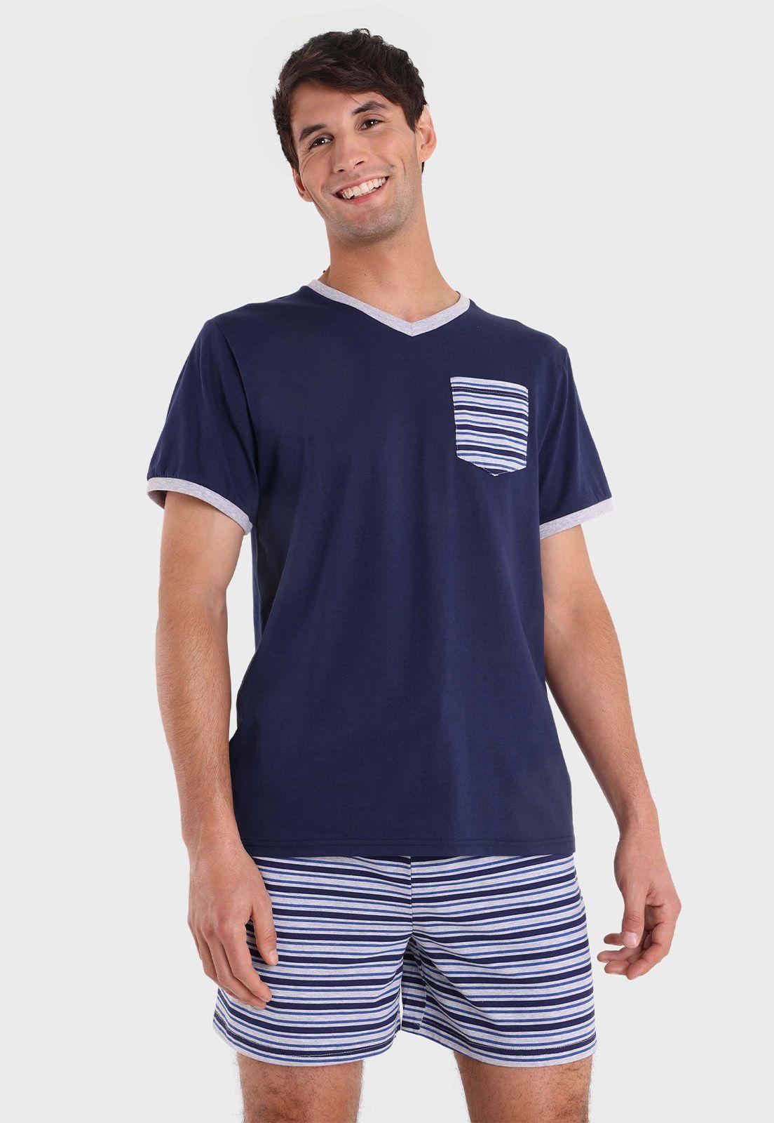 Pijama Corto Cuello En V Arrow-4
