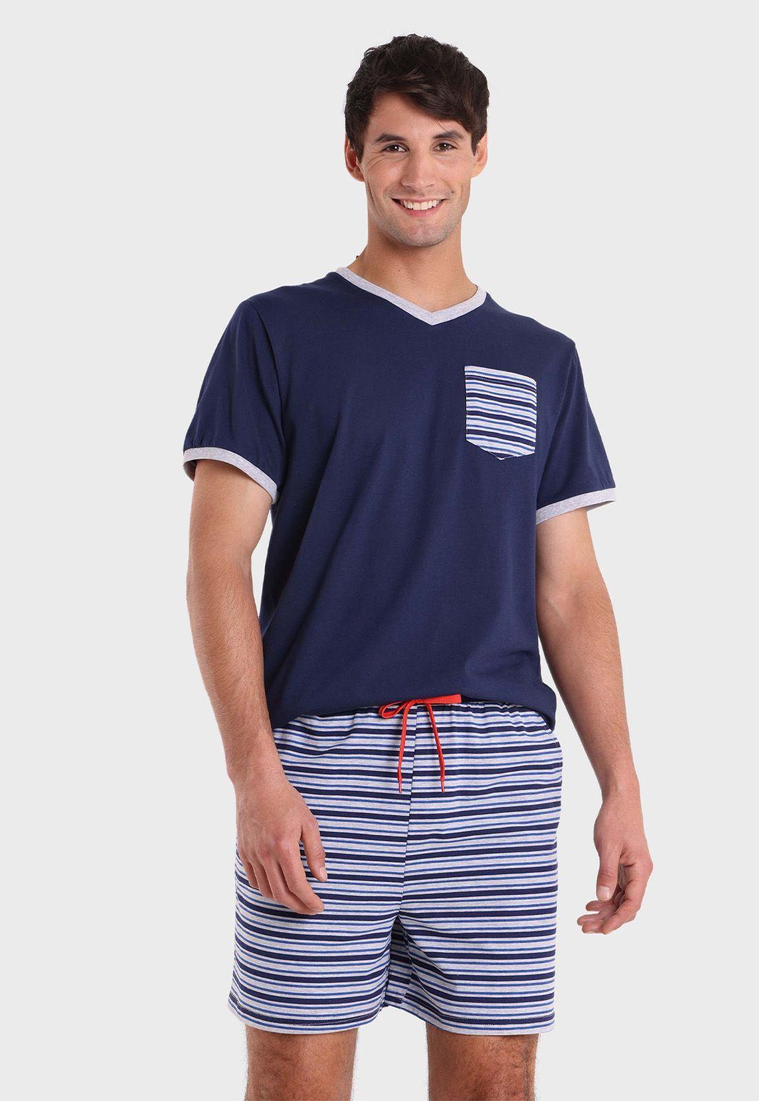 Pijama Corto Cuello En V Arrow-0