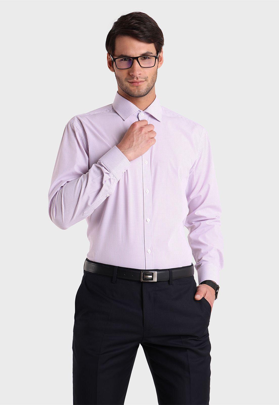 Camisa Formal A Cuadros Arrow-0