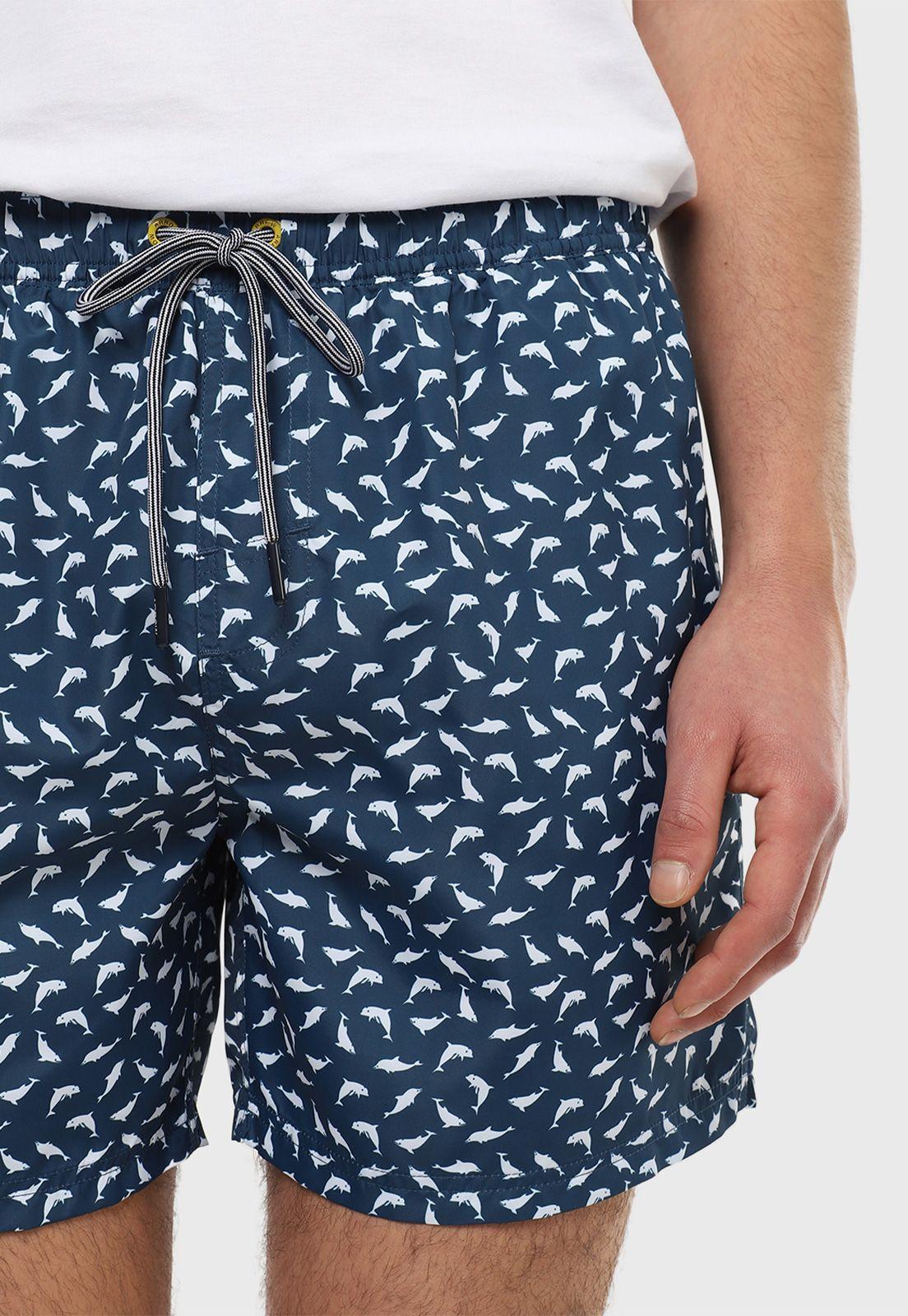 Short De Baño Print Delfines Arrow-2
