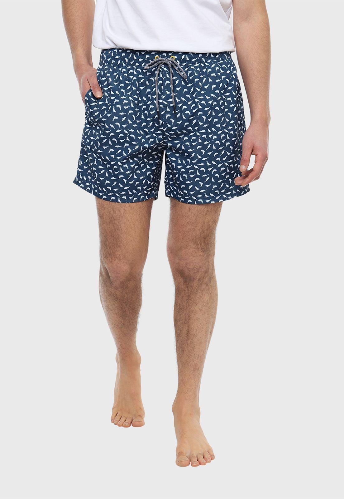 Short De Baño Print Delfines Arrow-0