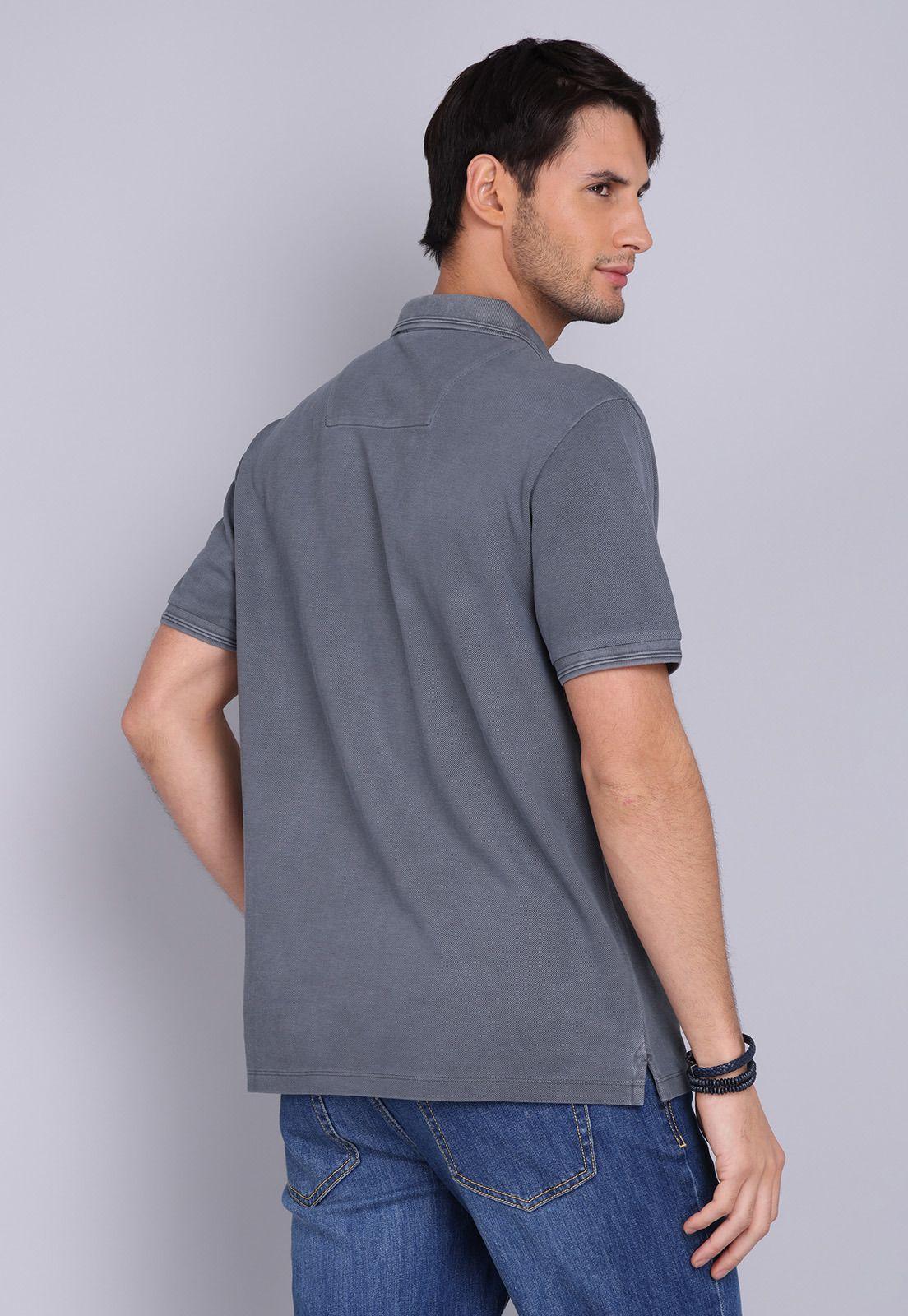 Polera Pique Stone Wash Arrow PO3076SGR-1