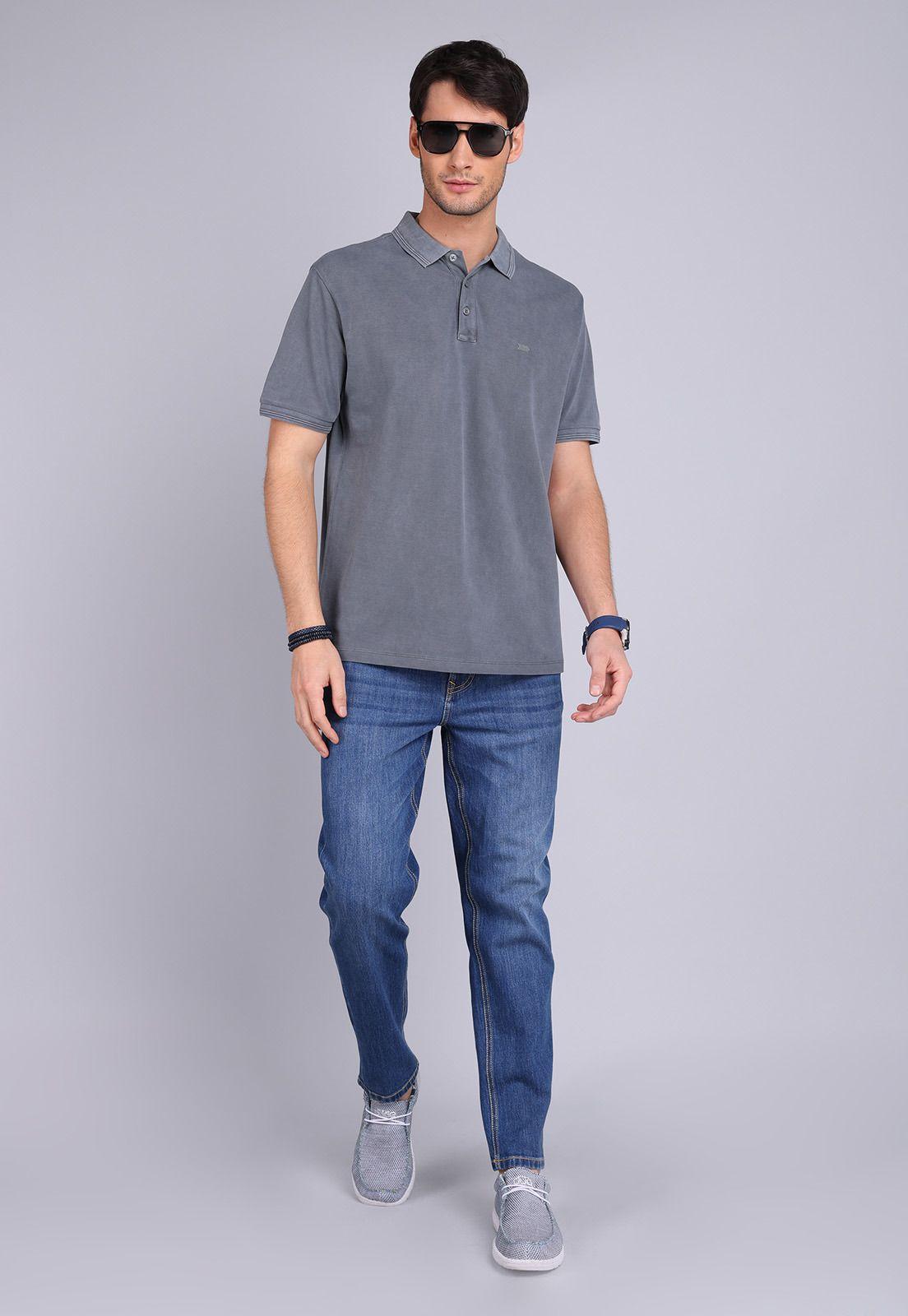 Polera Pique Stone Wash Arrow PO3076SGR-3