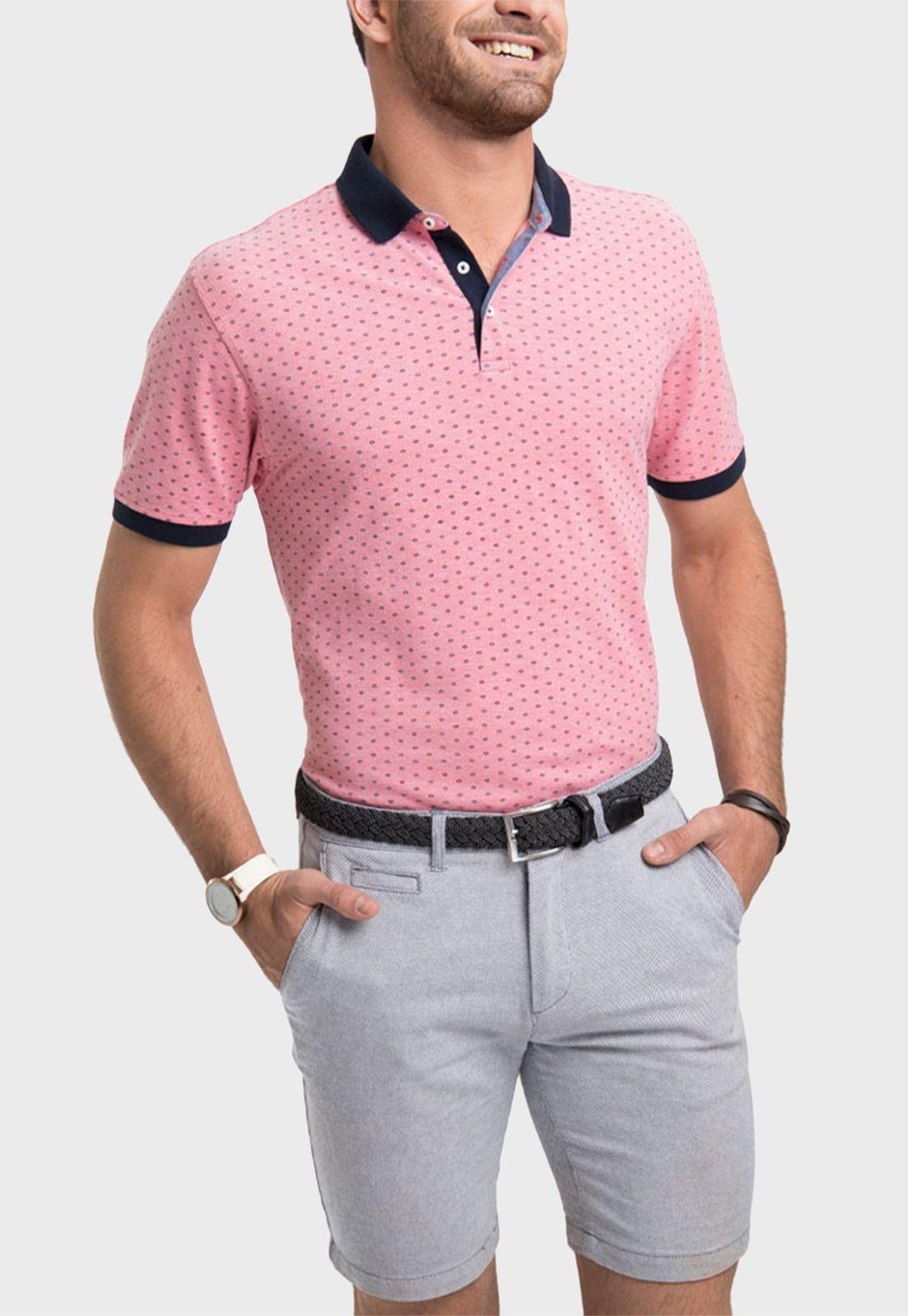 Polera Piqué Print Manga Corta-0