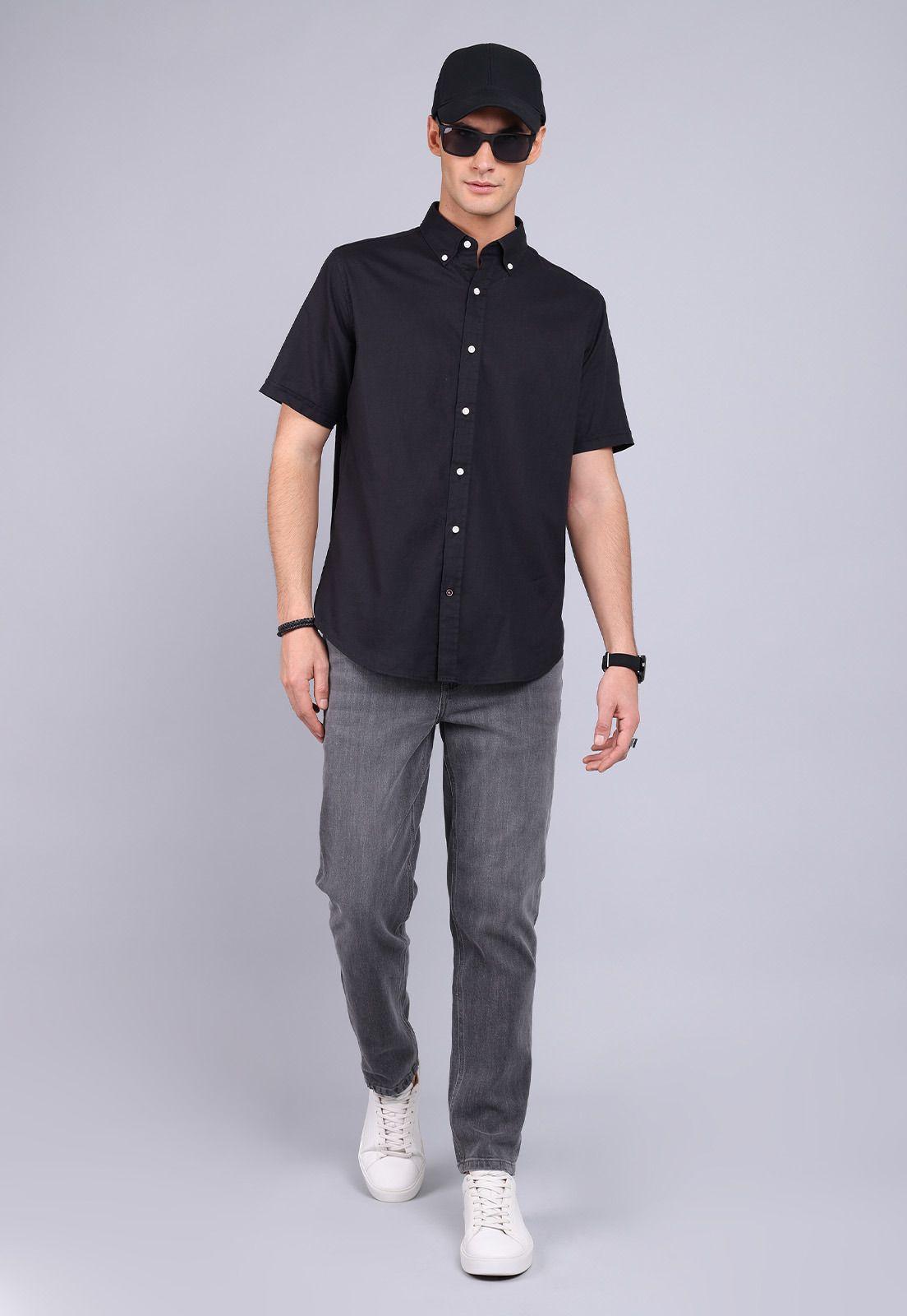 Camisa Lino Manga Corta Arrow CM3058SNE-3